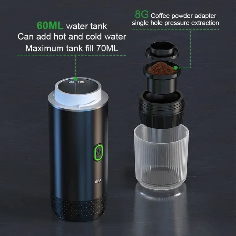 Máquina de Café Espresso Portátil 3 em 1