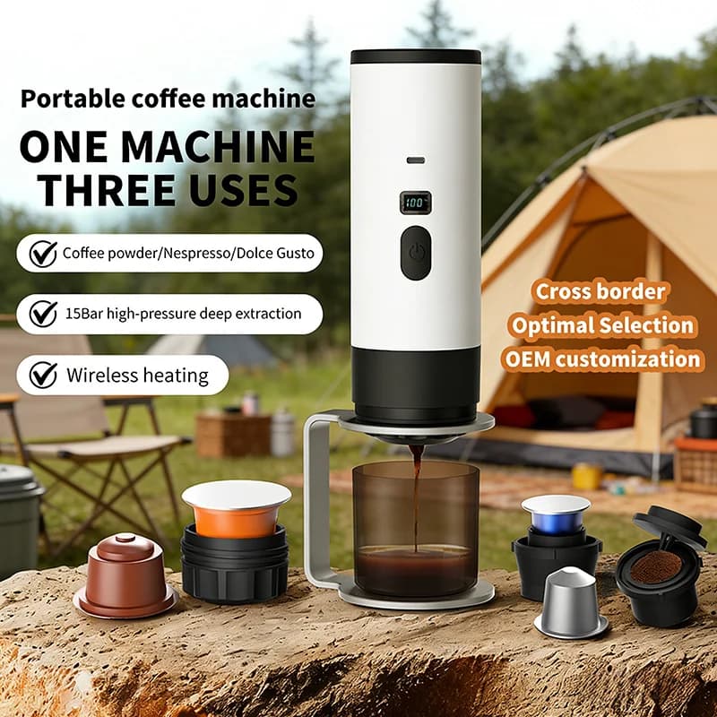 Máquina de Café Elétrica Portátil 7800mAh