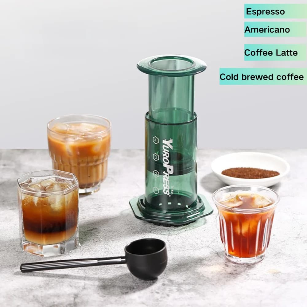 Máquina de Café Espresso Portátil Prensa Francesa