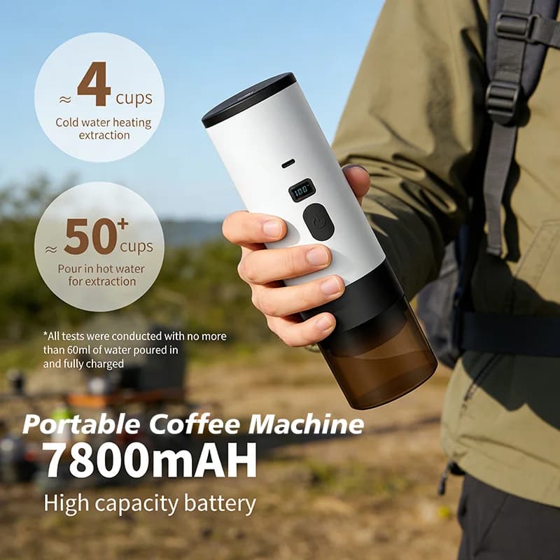 Máquina de Café Elétrica Portátil 7800mAh
